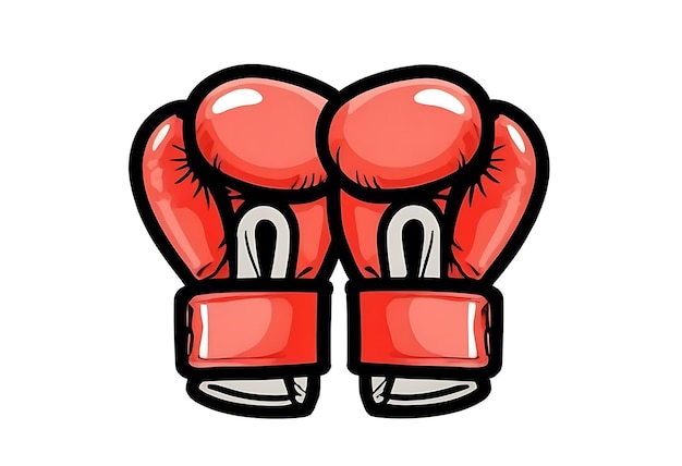 Photo a red boxing gloves illustration 1