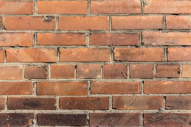 The red brick background