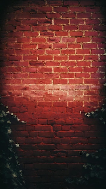 Photo red brick wall background