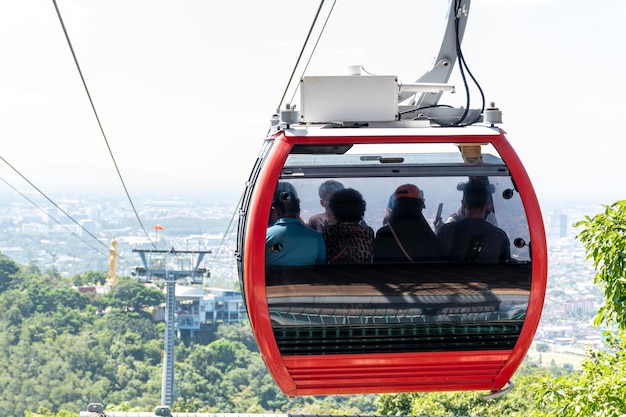 Red cable car