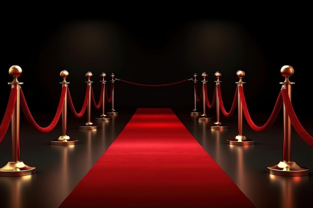 Red Carpet entrance illustration