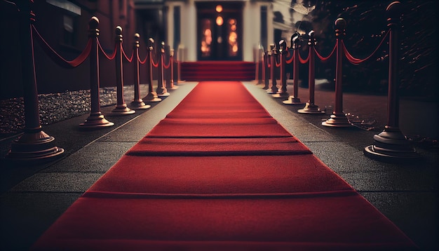 Red carpet on the red carpetgenerative ai