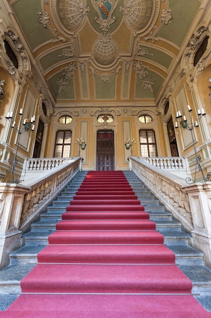 Red carpet for this Italian old palace entrance