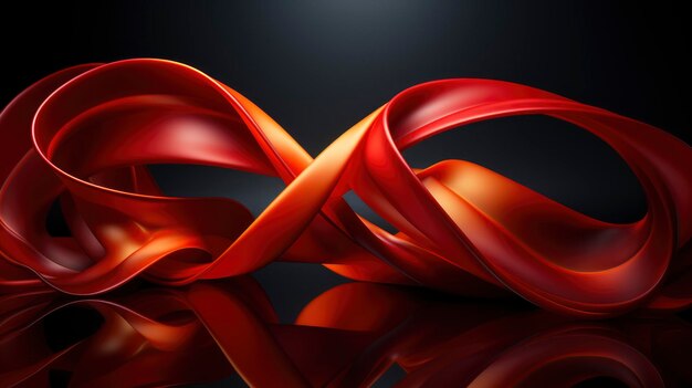 Red Check Ribbon Curl Background HD Illustrations