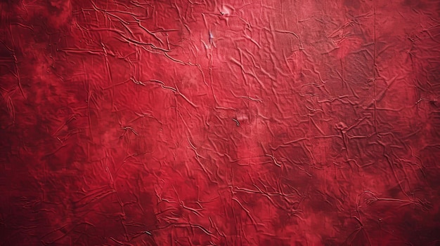 Red Christmas Background With Wrinkled Texture