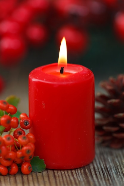 Red Christmas candles