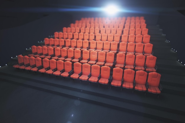 Photo red cinema seats