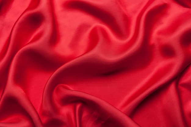 Red cloth waves background texture