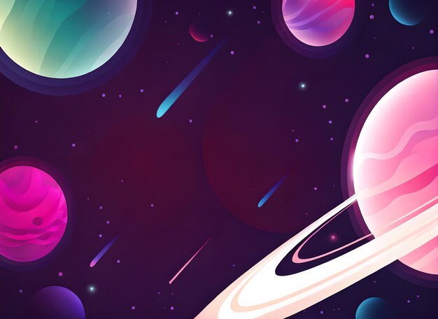 red color universe abstract with 3d background wallpaper