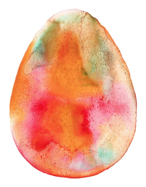 Red colored Hand drawn watercolor bird eggs illustration collection isolated Easter elements on paper texture Water color egg for holiday spring or watercolour