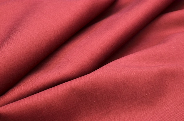 Red cotton fabric