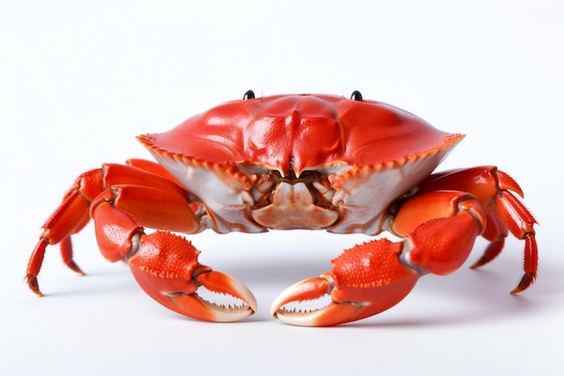 Red Crab Isolated on Transparent Background AI