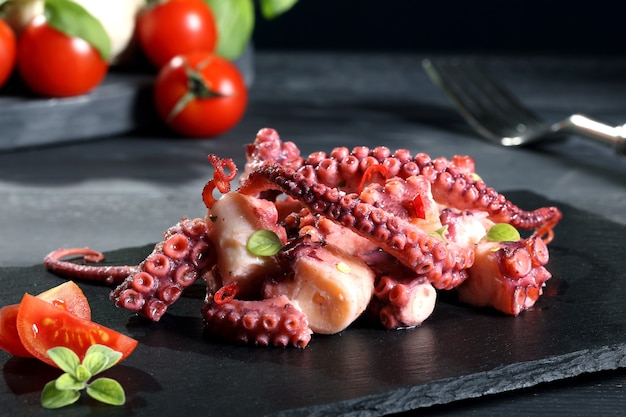 red crab on a wooden board