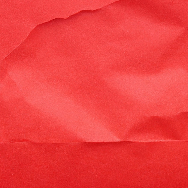 Red crumpled background paper texture High quality background and copy space for text