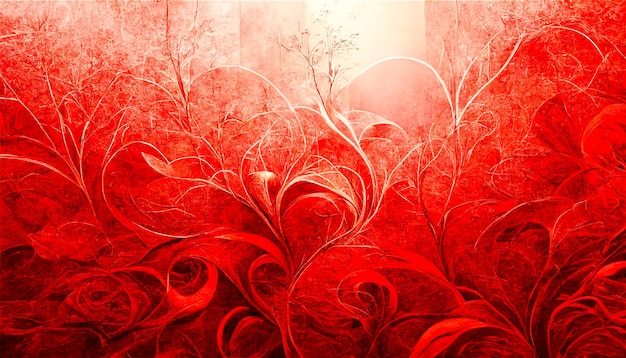 Red damask background