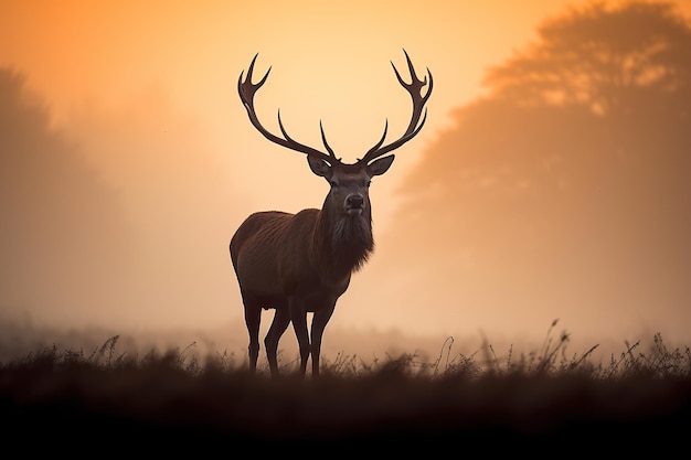 the red deer stag capturing its majestic presence and natural beauty in the wild These visuals showcase the regal charm and grace of this iconic wildlife species