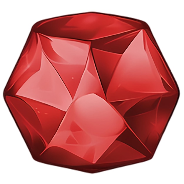 a red diamond with a diamond on it