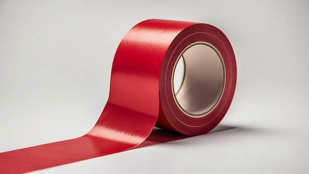 Red duct repair tape isolated