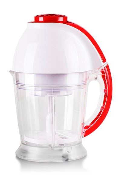 Red Electric Blender isolated on white with a clipping path