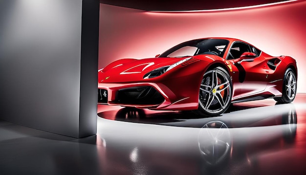 Red Ferrari 488