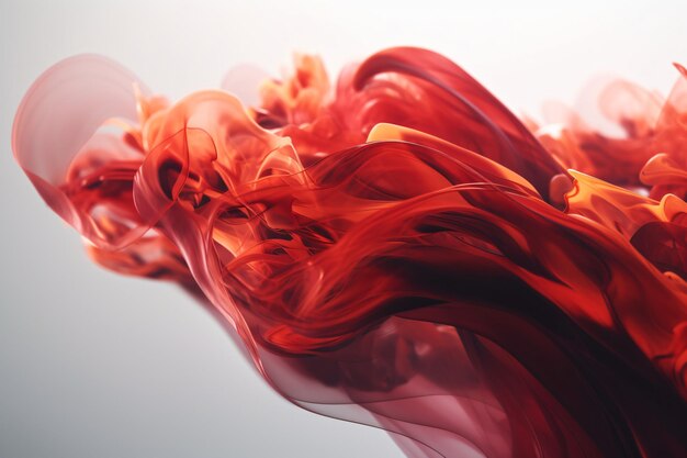 Red fire abstract wavy background