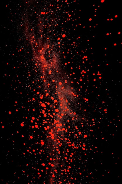 Photo red fire sparkles abstract background