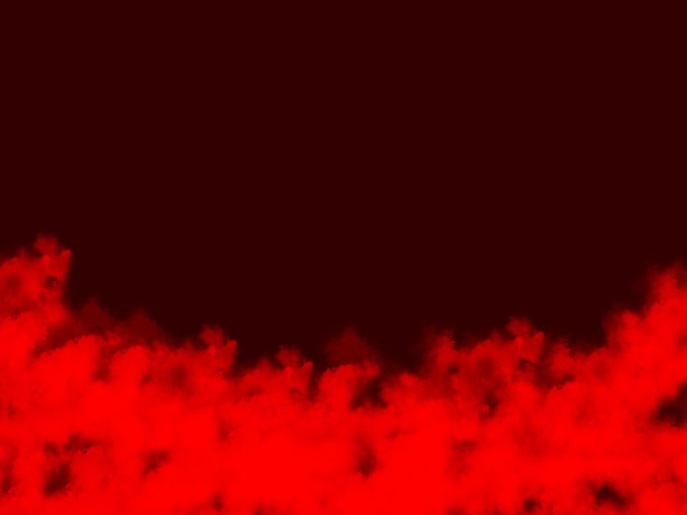 Red flame on dark red background