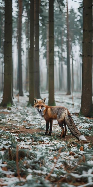 Red Fox in Snow