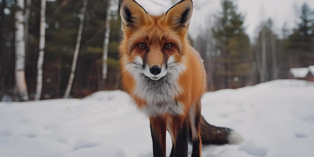 Red Fox in Snow