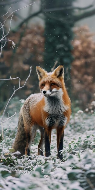 Red Fox in Snow