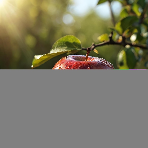 Photo red fresh apple