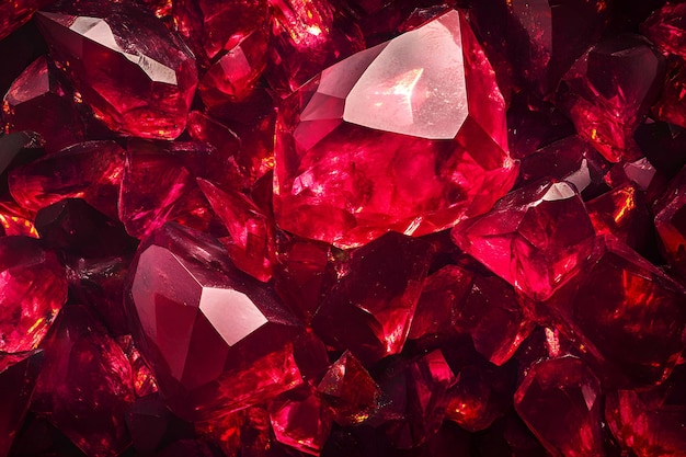 Photo red gemstones