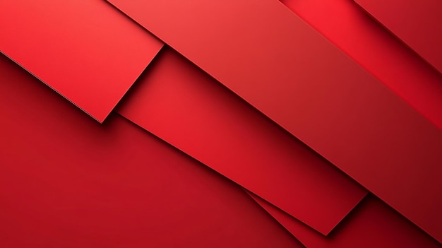 Photo red geometric shape background