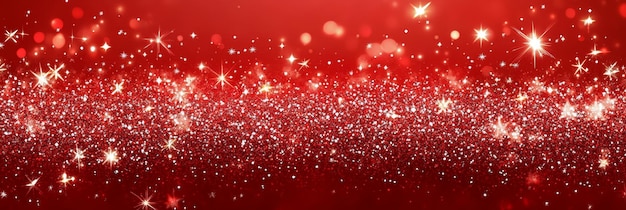 Photo red glitter background with sparkling lights this festive background features a red gradient