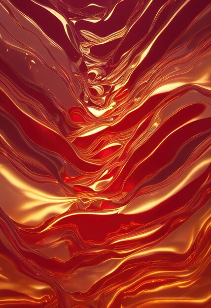 Red and gold flowing background