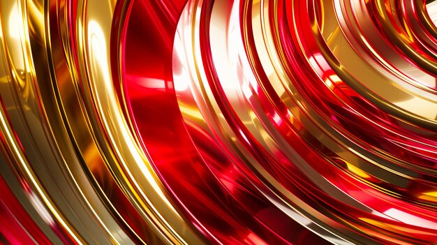 A red and gold spiral background