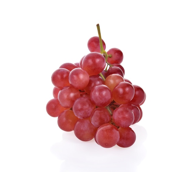 Red grapes Isolated