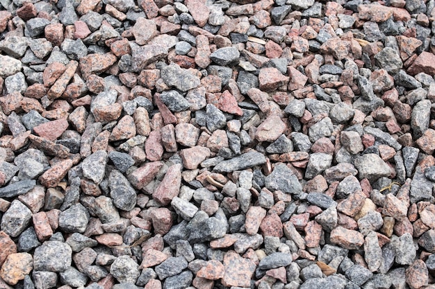 Red and gray small stones abstract background