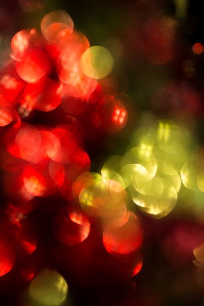 Red and green bokeh christmas celebrities