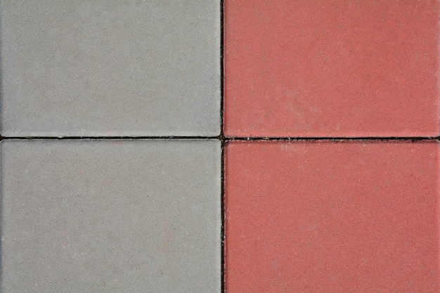 Red and grey paving stone texture