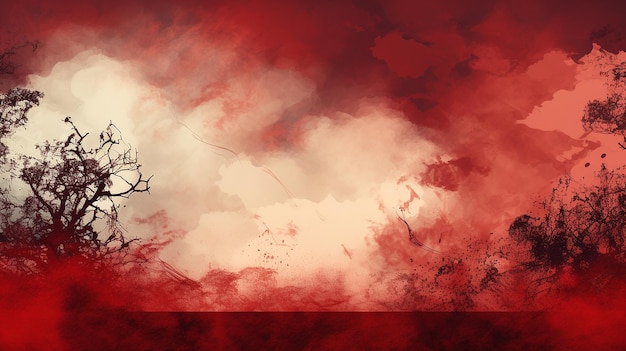 Red Grunge Background