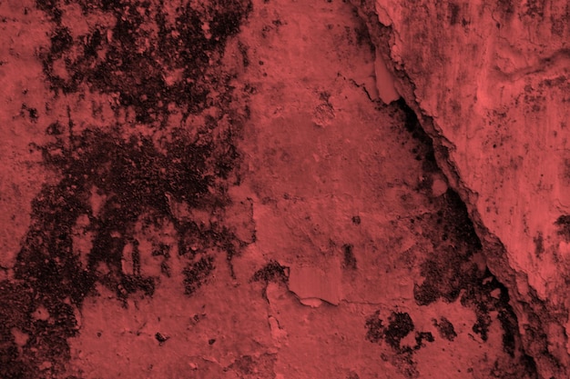 Red grunge concrete wall abstract background