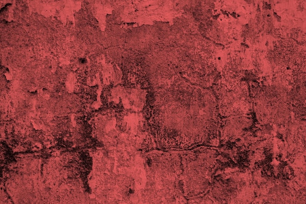 Red grunge concrete wall abstract background