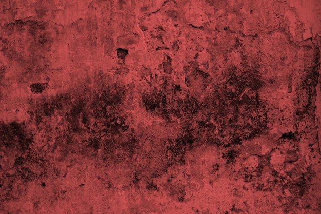 Red grunge concrete wall abstract background