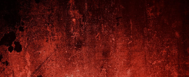 Red Grunge wall texture. Dark red grunge background. Horror Cement texture