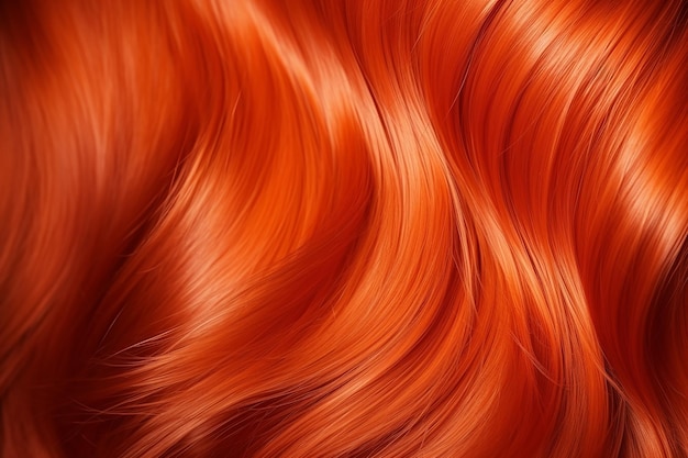 Red Hair CloseUp Womens Look Background