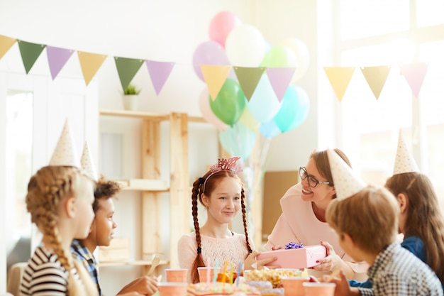 Red Haired Girl at Birthday Party