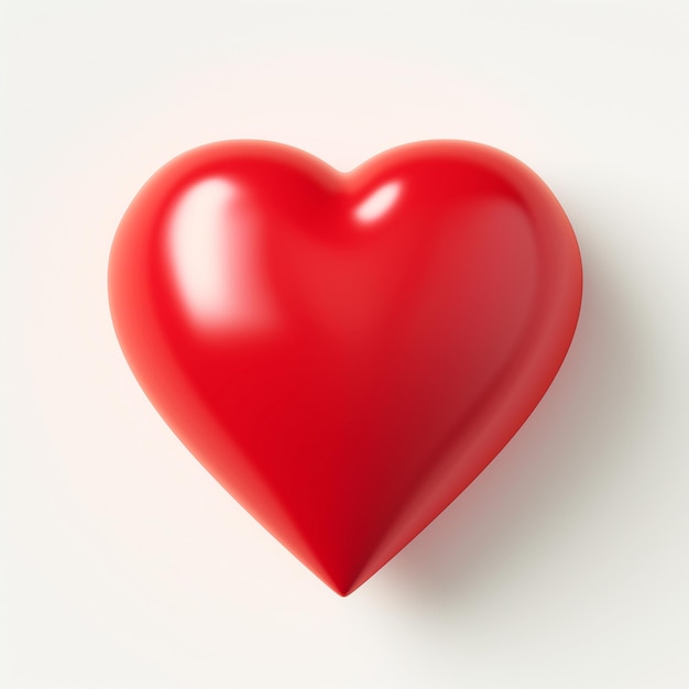 a red heart with a white background that says quot heart quot