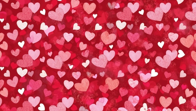 Red hearts pattern background perfect for Valentine39s and romantic occasions