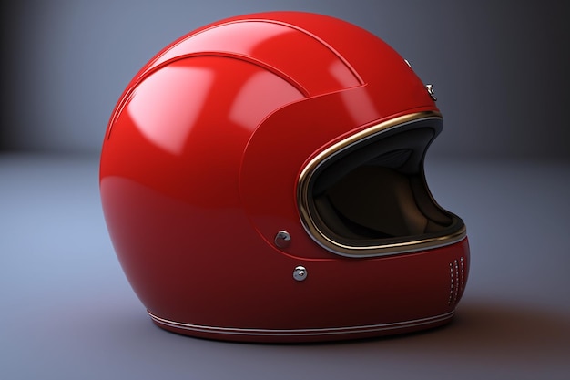 A red helmet